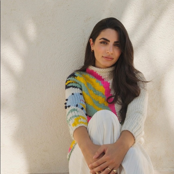 ⛔️SOLD⛔️Auth.TORY BURCH 100% eco wool handknit sweater - Picture 13 of 14